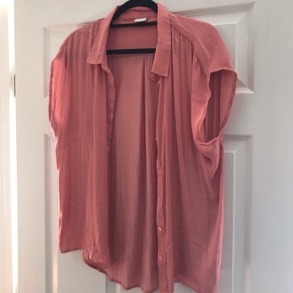JDY peach short sleeve shirt - Picture 4 of 4